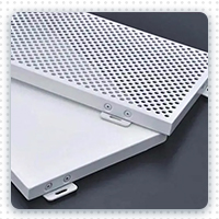 Perforated curtain wall plate