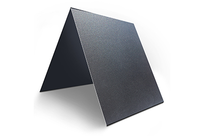 Black anodized aluminum plate