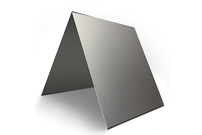 Gray anodized aluminum plate