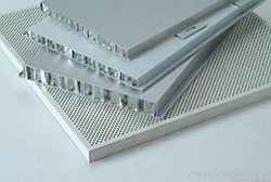 Honeycomb perforated aluminium sheet