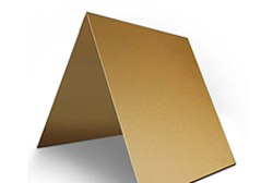 Golden anodized sandblasted aluminum sheet