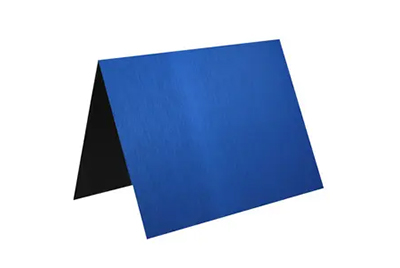 Blue anodized aluminum