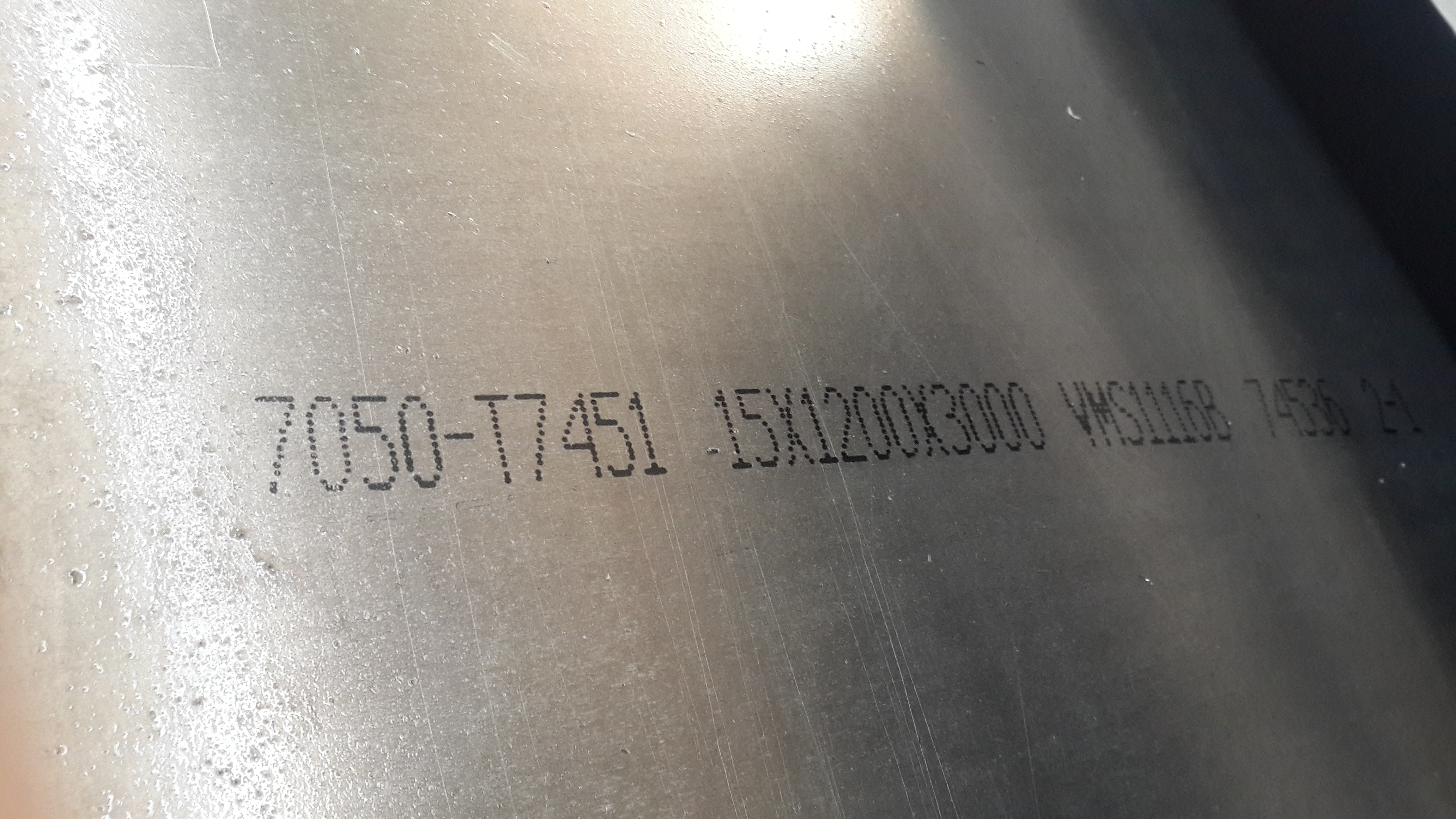 Custom 7050 aluminum plate sheet