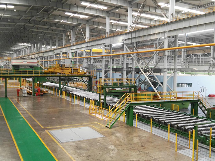Mapa de fábrica de láminas de aluminio