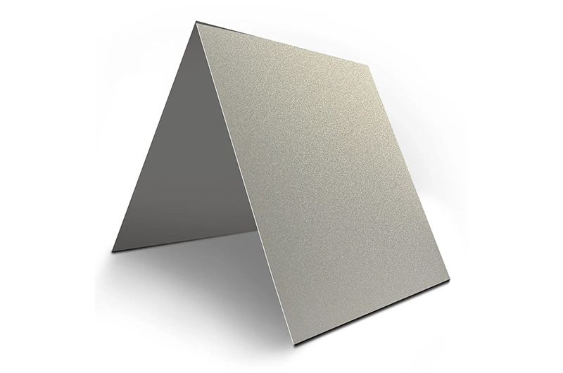 Placa de aluminio arenado