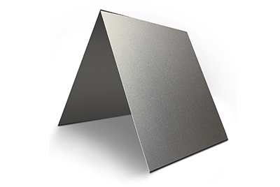 Silver anodised aluminium plate