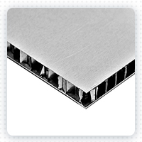 Anodized aluminum honeycomb panel