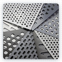 Anodized aluminum perforated panel