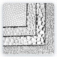 Anodized aluminum pattern plate