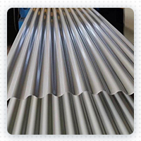 Anodized aluminum corrugated sheet