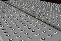 Anti slip perforated aluminium tread plate