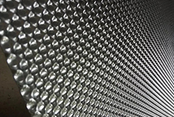 Bright hemispherical embossed plate Bright hemispherical embossed plate