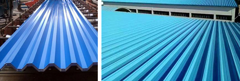 Color-coated aluminum roof panels