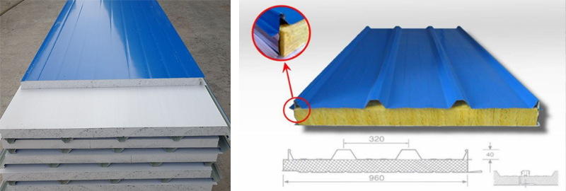 Insulated aluminium roof panels